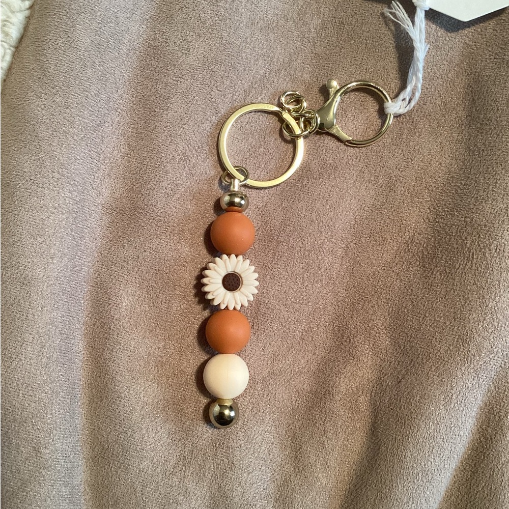 Handmade gold keychain